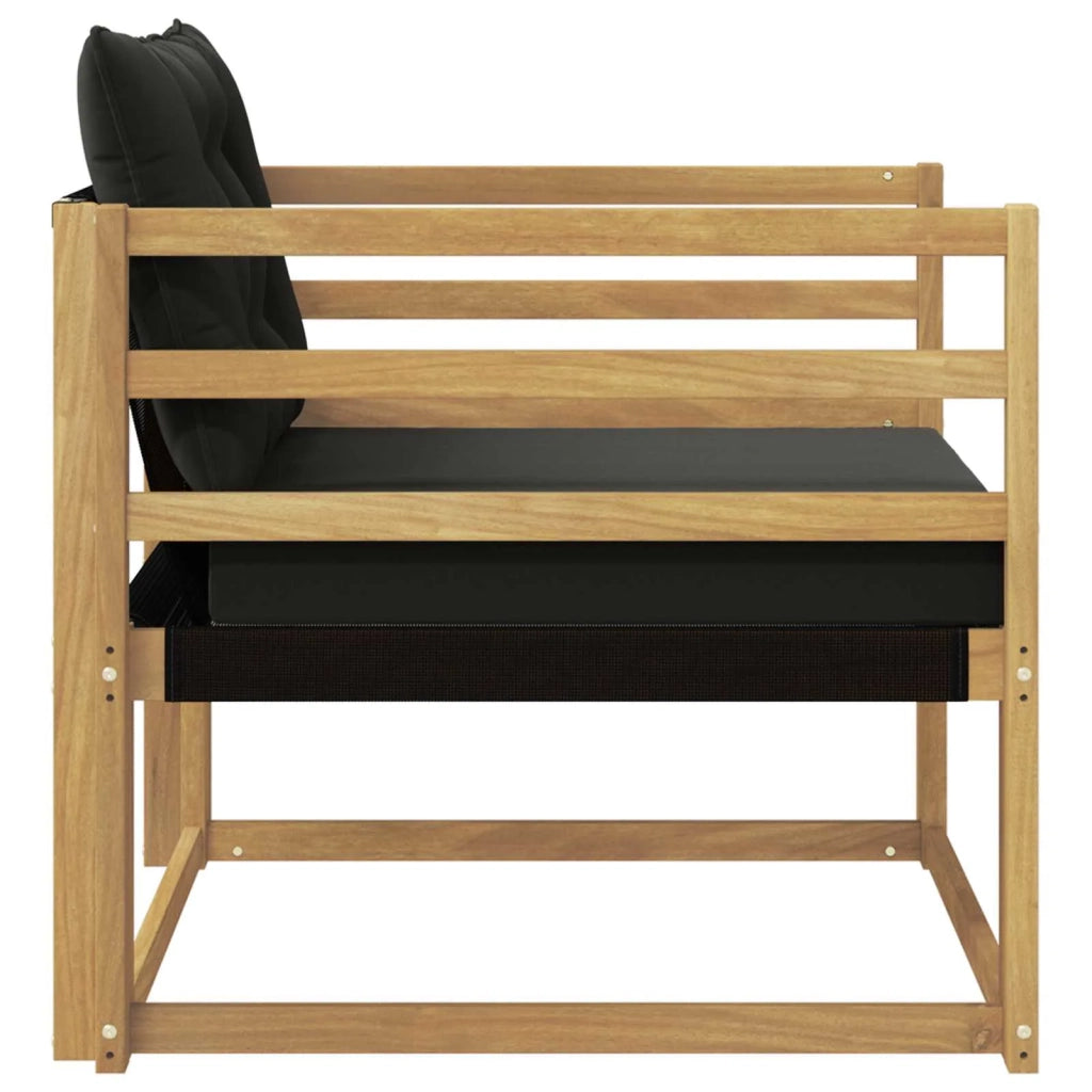 Set di divani da esterno Legno di Acacia Massello e Textilene 3439054