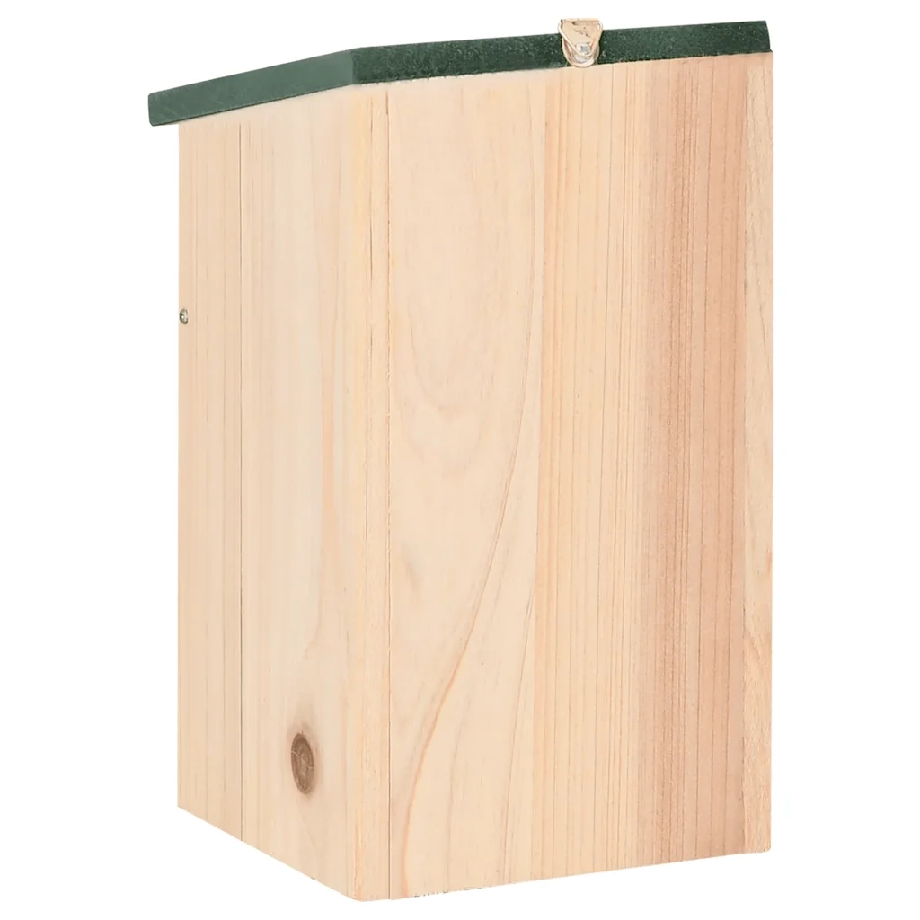 Casette per Uccelli 10 pz in Legno Massello di Abete 12x12x22cm CFW2612038