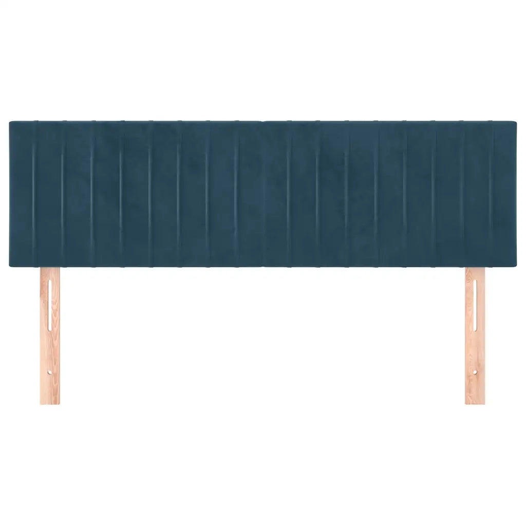 Testiera | Testata Blu Scuro 144x5x78/88 cm in Velluto
