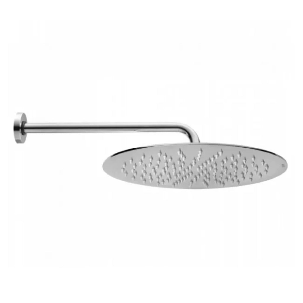 BRACCIO CON SOFFIONE TONDO IN OTTONE CROMATO MODELLO TETIS ø200 MONOGETTO   BOSSINI SRL