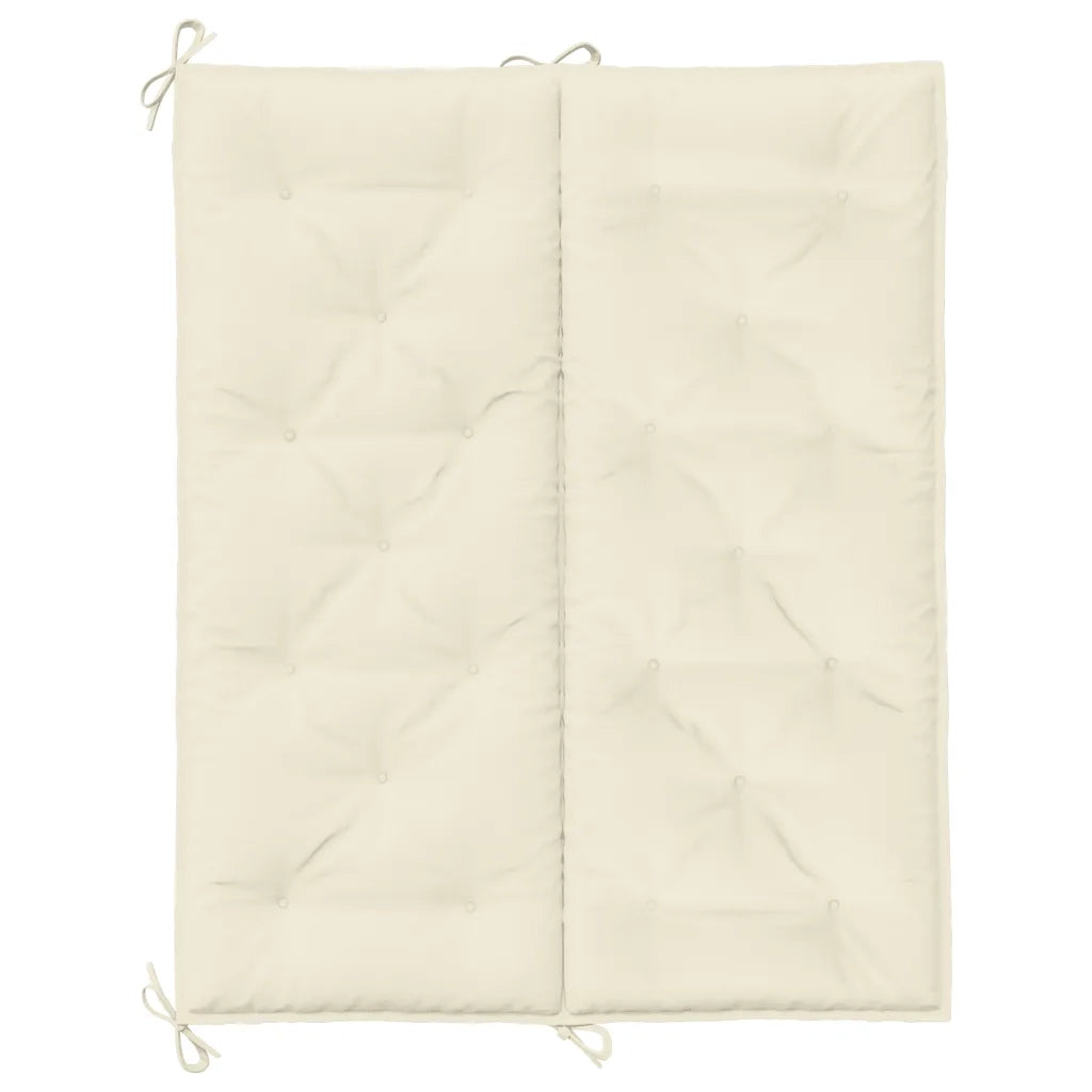 Cuscino per Panca | Cuscini per sedie Bianco Crema 120x(50+50)x7cm Tessuto Oxford