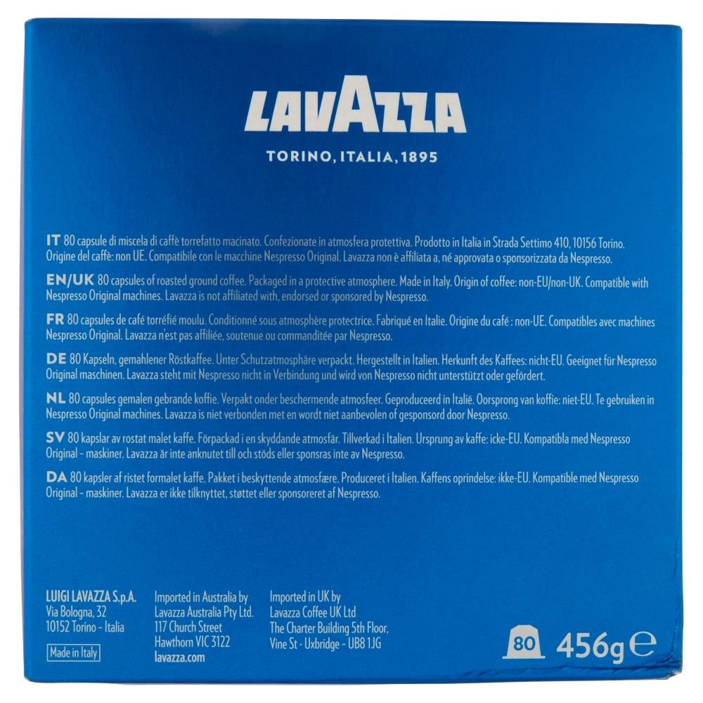 Lavazza Capsule Compatibili Nespresso Crema e Gusto, 80 Capsule