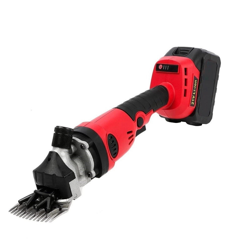 Trade Shop - Tosapecore Tosatrice Ricaricabile Tosa Pecore Ovini Doppia Batteria 21v 07007 -