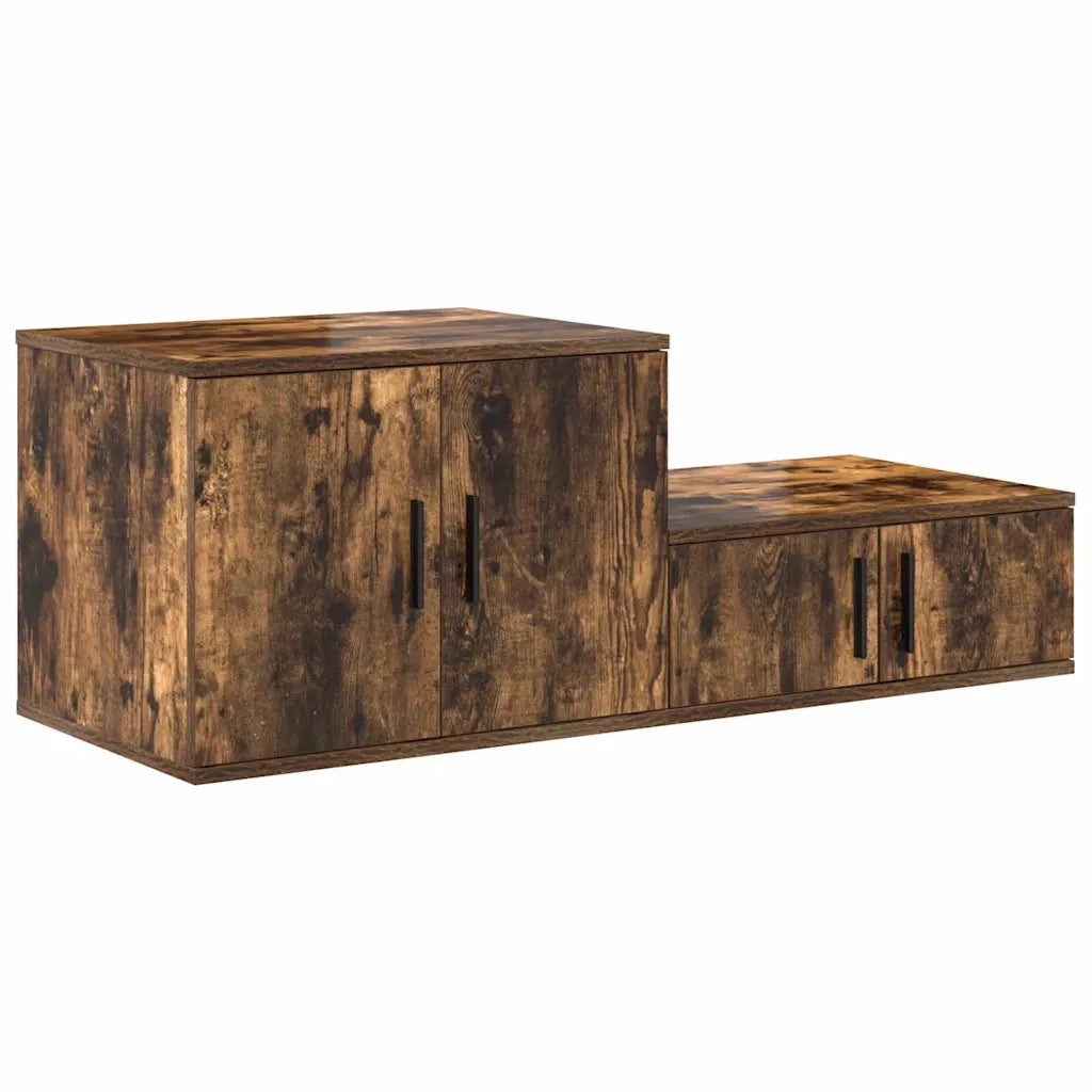 Armadio 2 pcs Rovere fumé 103 x 41 x 40 cm Legno multistrato 866679