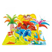 Trade Shop - Kit Puzzle 3d Mondo Dei Dinosauri In Miniatura Per Bambini Costruzione Fai Da Te 32408 -