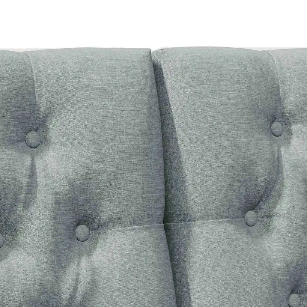 Testiera | Testata imbottita Grigio chiaro 200 cm Pino massello