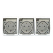 Presa tripla PT 16A, 250V IP44