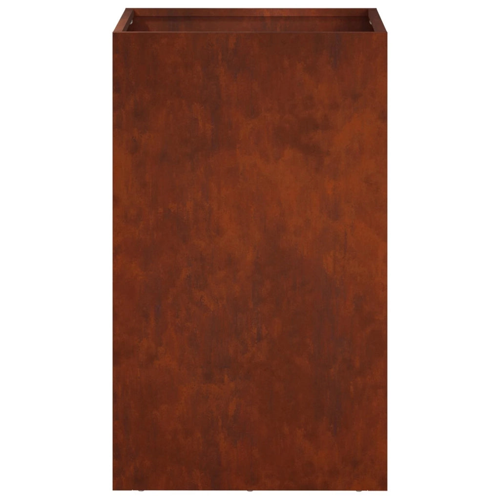 Vaso da giardino 2 pz Ruggine 30 x 30 x 40 cm Acciaio Corten 8005343