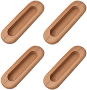 Maniglia Rigida e Duratura - Maniglia Integrata/Invisibile - Ovale Legno - Porta/Schermo - Design Elegante - Sicura per Bambini - Maniglia di Sicurezza
