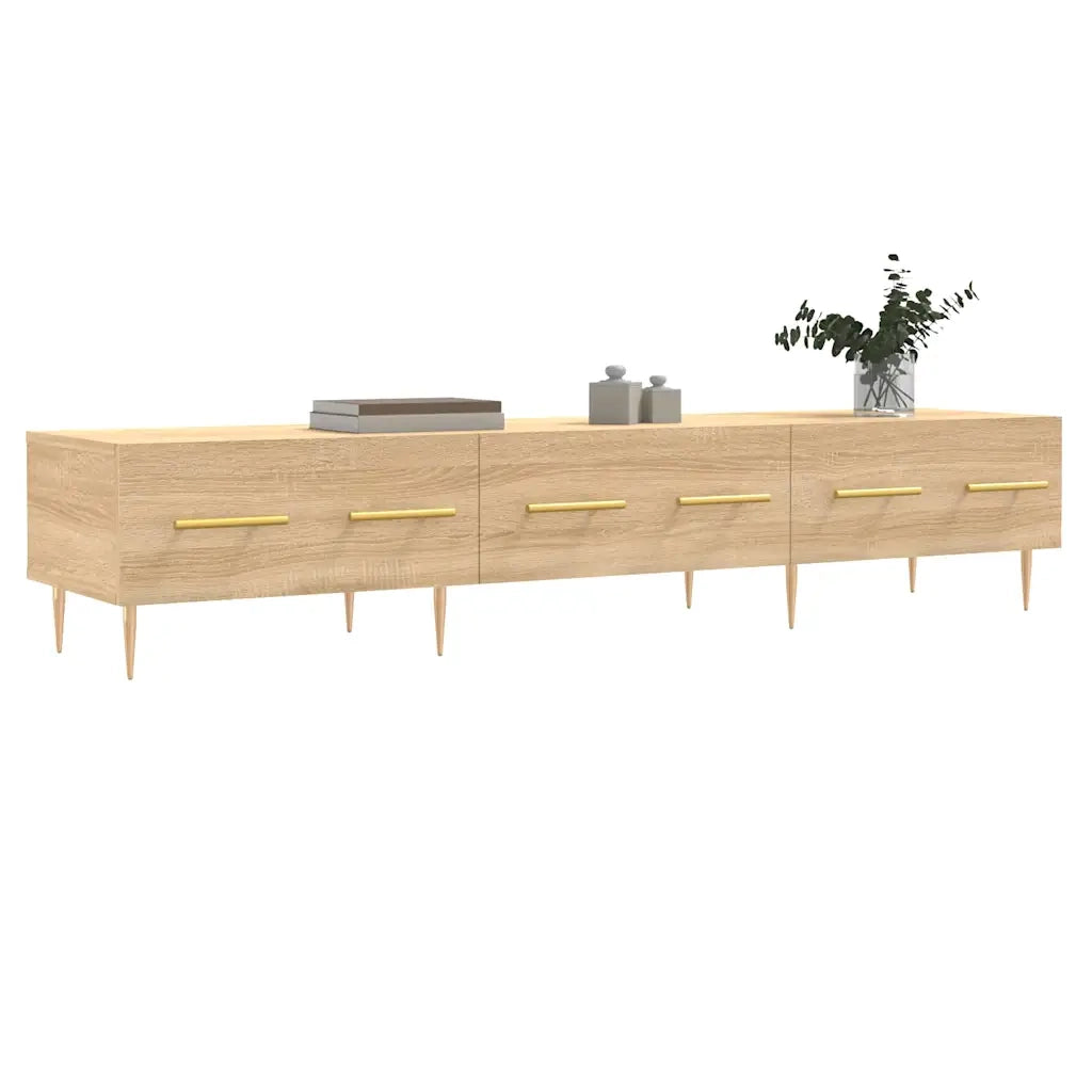 Mobile Porta TV Rovere Sonoma 150x36x30 cm in Legno Multistrato 829143