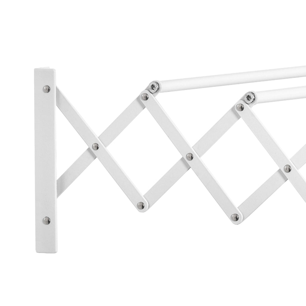 Stendibiancheria a Parete Estraibile e Pieghevole ¨C zephmum ¨C Bianco 63.5x60x20 cm