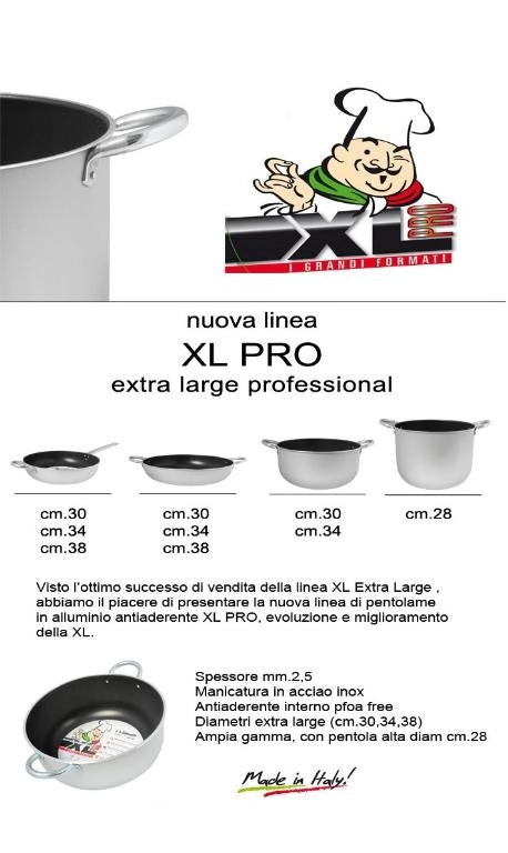 Casseruola Antiaderente in Alluminio Professional Pro xl 30 cm zanetti