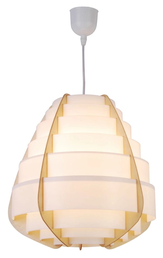 Lampada a sospensione Candellux Nagoja bianca Ø37 E27