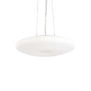 Sospensione Moderna Glory Vetro Bianco 5 Luci E27 D60