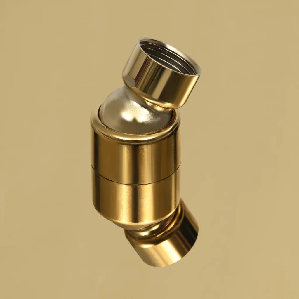 Testa Doccia a Pioggia in Acciaio Inox 30x20cm Rettangolare Oro CFW9196718