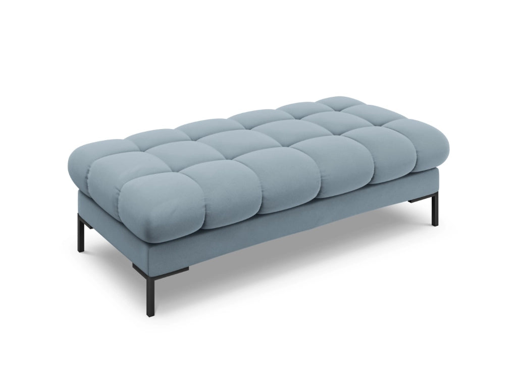 Cosmopolitan Design - Panca "Bali" 2 posti in velluto azzurro 