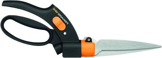 Taglierino per erba con sistema servo 32 cm di lunghezza in acciaio-plastica nero-arancione