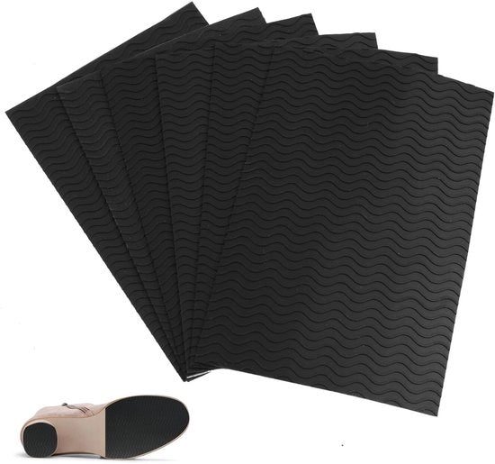 Antislip zoli 6 pezzi - Zoli autoadesivi - Zoli in gomma - Resistenti allo scivolamento - Riduzione del rumore - Adattabili per tutte le misure - Zoli per scarpe