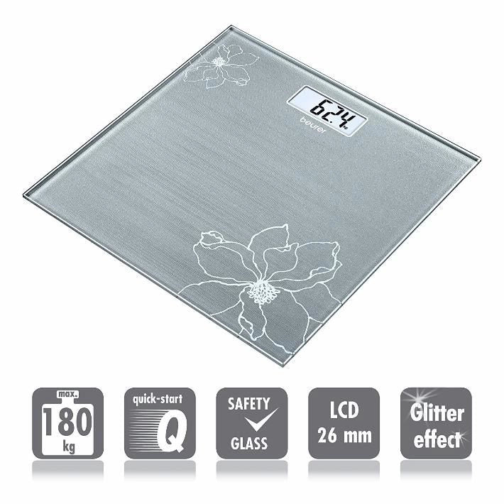 Beurer GS 10 Quadrato Grigio Bilancia pesapersone elettronica