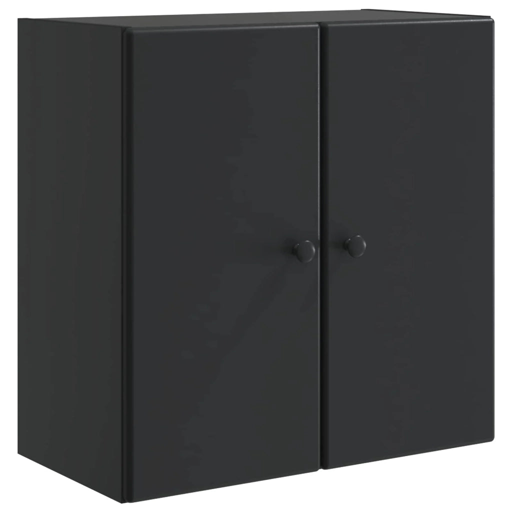 Armadietto a Muro | Mobiletto a muro Nero 59 x 31 x 60 cm Legno ingegnerizzato