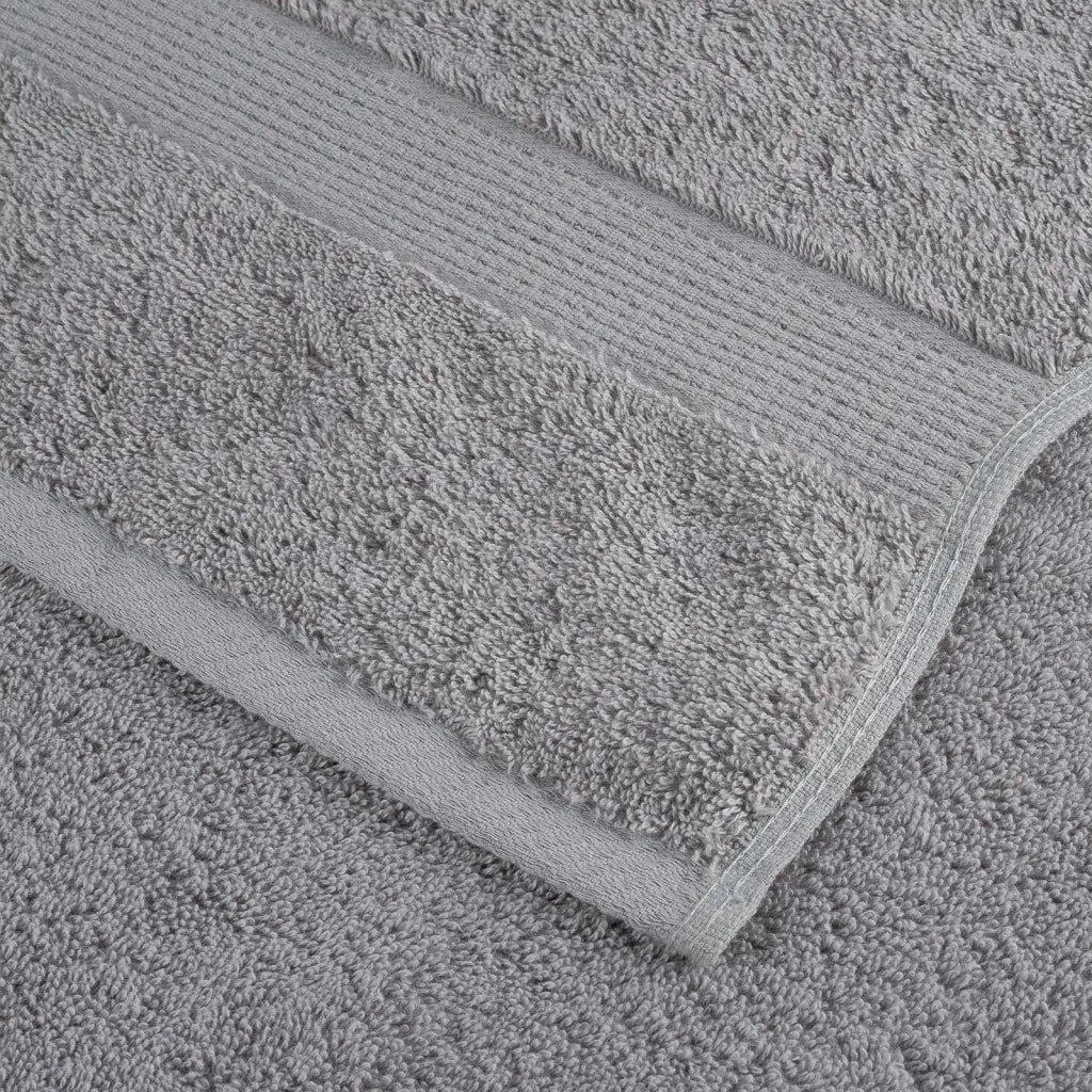 Asciugamani Premium SOLUND 2 pz Grigio 100x200 cm 600 g/m² 137317