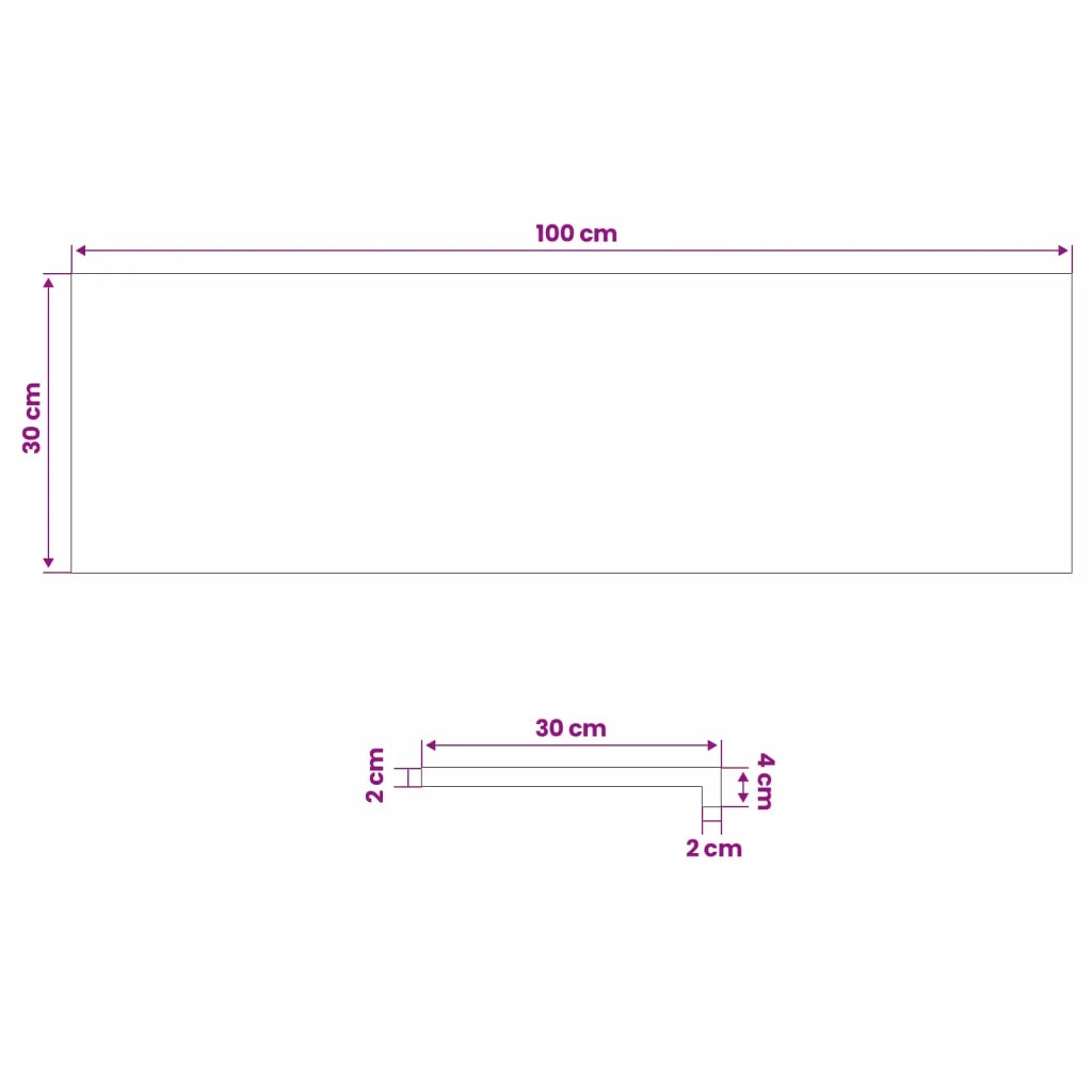 Tappeti per scale 2 pz 100 x 30 x 2 cm Naturale 3446121