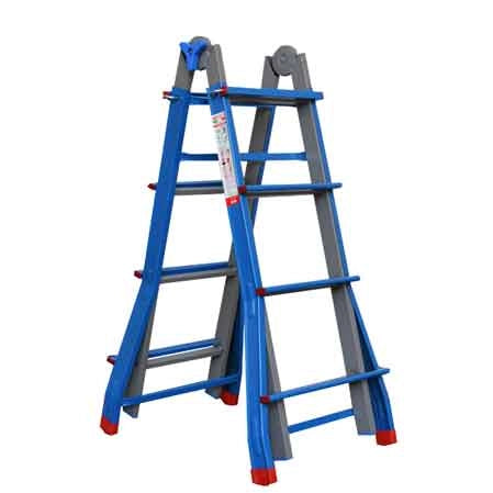 SCALA MULTIUSO 'METALLIKA' 5+5 gradini - MARCHETTI