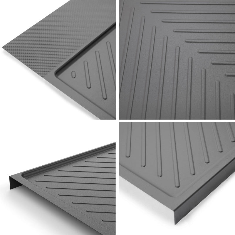 Angolare Lake Harmony per mobili da cucina, Destra, Altezza regolabile, Acciaio e legno, Grigio antracite