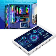 Monitor di temperatura per PC 35 pollici IPS con schermo mini USB, monitoraggio dati CPU, risoluzione 320 x 480, protezione per gli occhi, monitoraggio temperatura per computer.