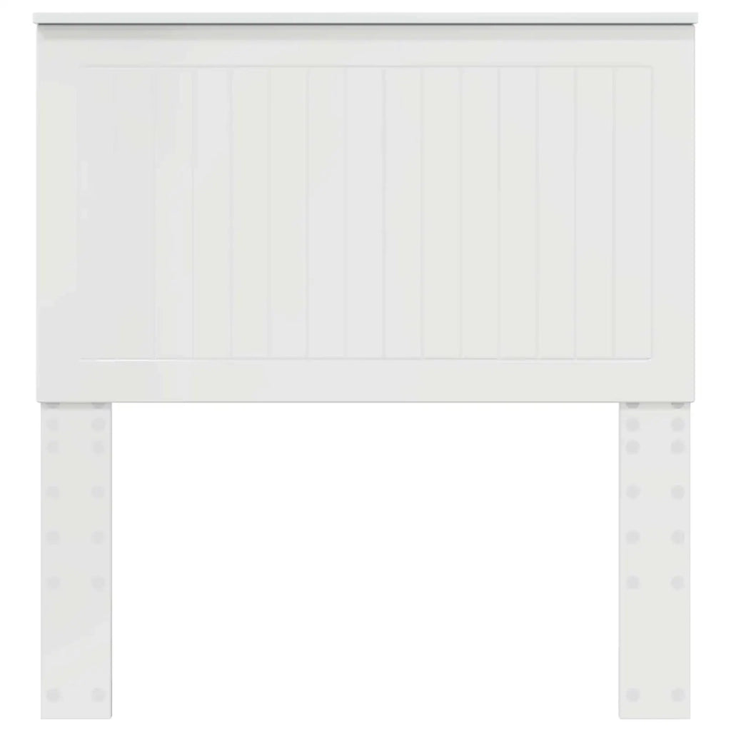 Testiera | Testata con Testiera | Testata Bianco Lucido 90 cm Legno multistrato
