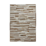 Tappeto patchwork Eclipse in pelle cucito a mano