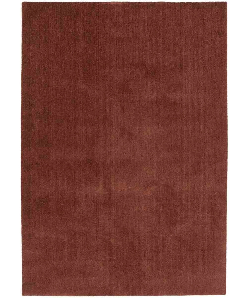 Tappeto FEEL TERRACOTTA cm.120x170 tinta unita moderno, pelo morbido resistente e lavabile in lavatrice