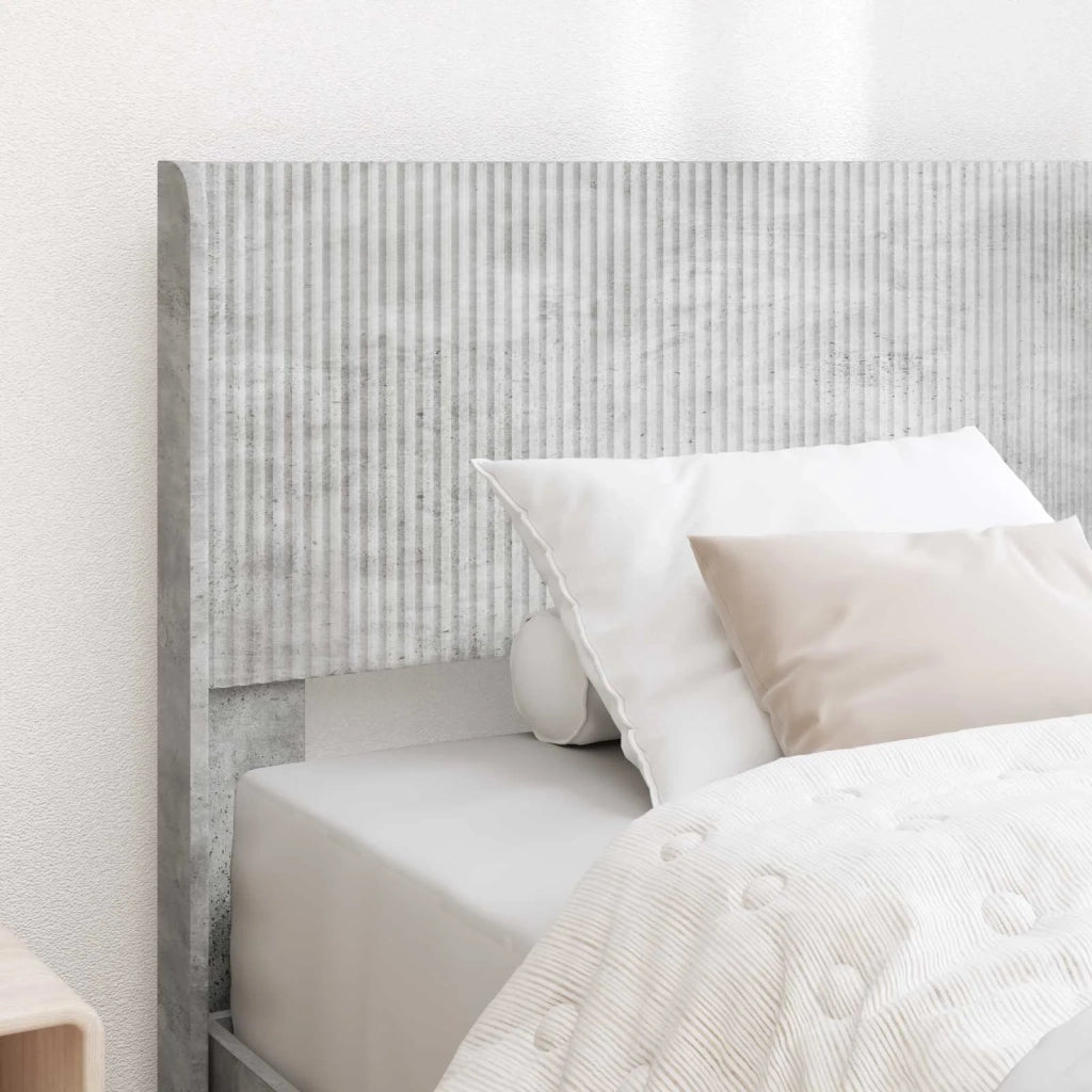 Struttura del letto con stoccaggio e testata Grigio Cemento 3414246