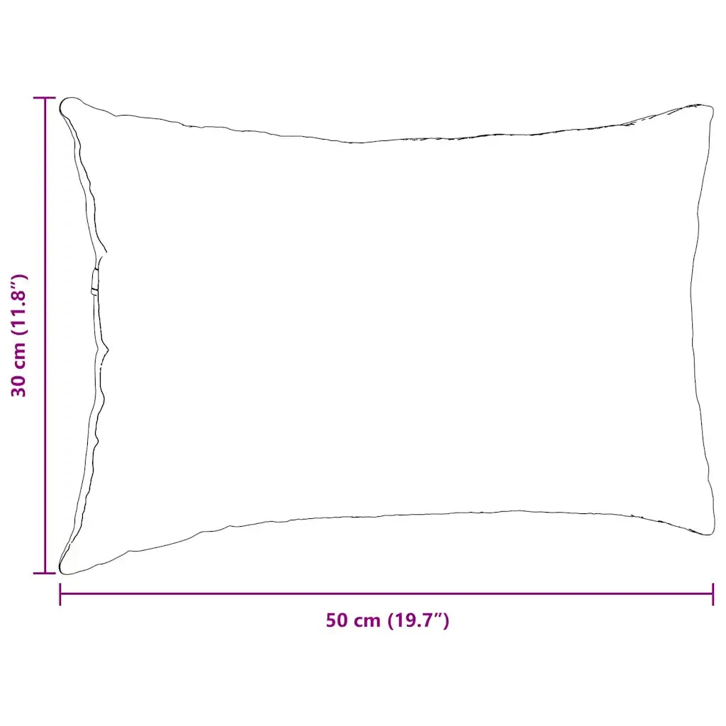 Cuscini da Divano 2 pz-Set di 2 Cuscini per Sofa Verde chiaro 50 x 30 cm Tessuto