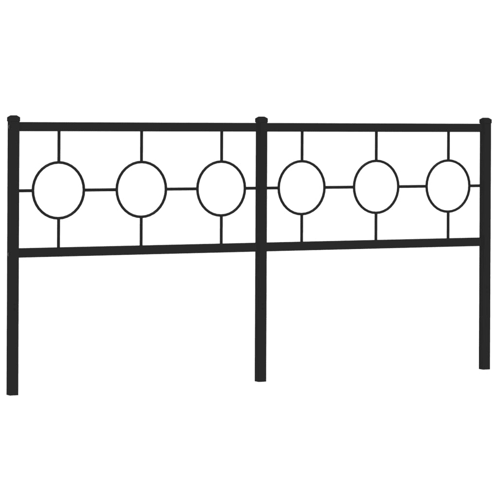 Testiera | Testata di Ricambio in Metallo Nero 180 cm