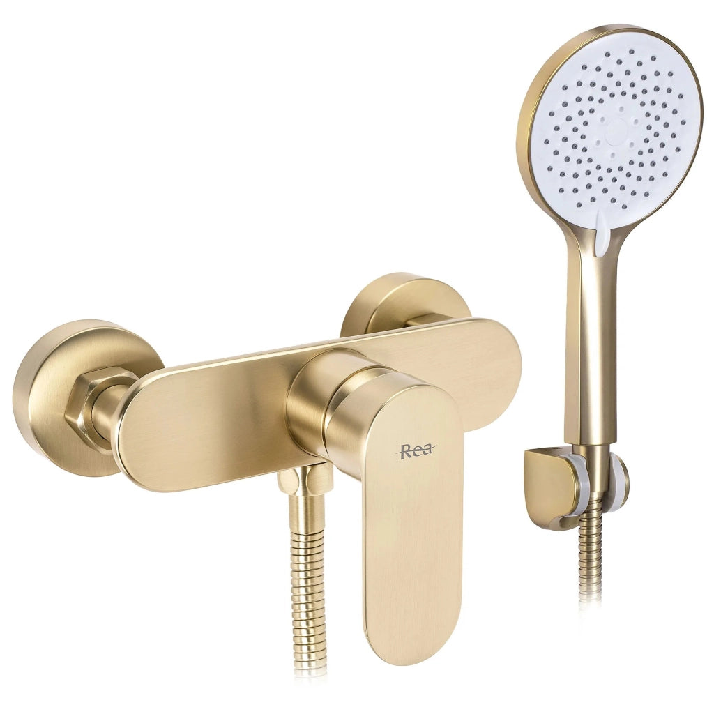 Rubinetto Doccia Rea Drop Brush Gold