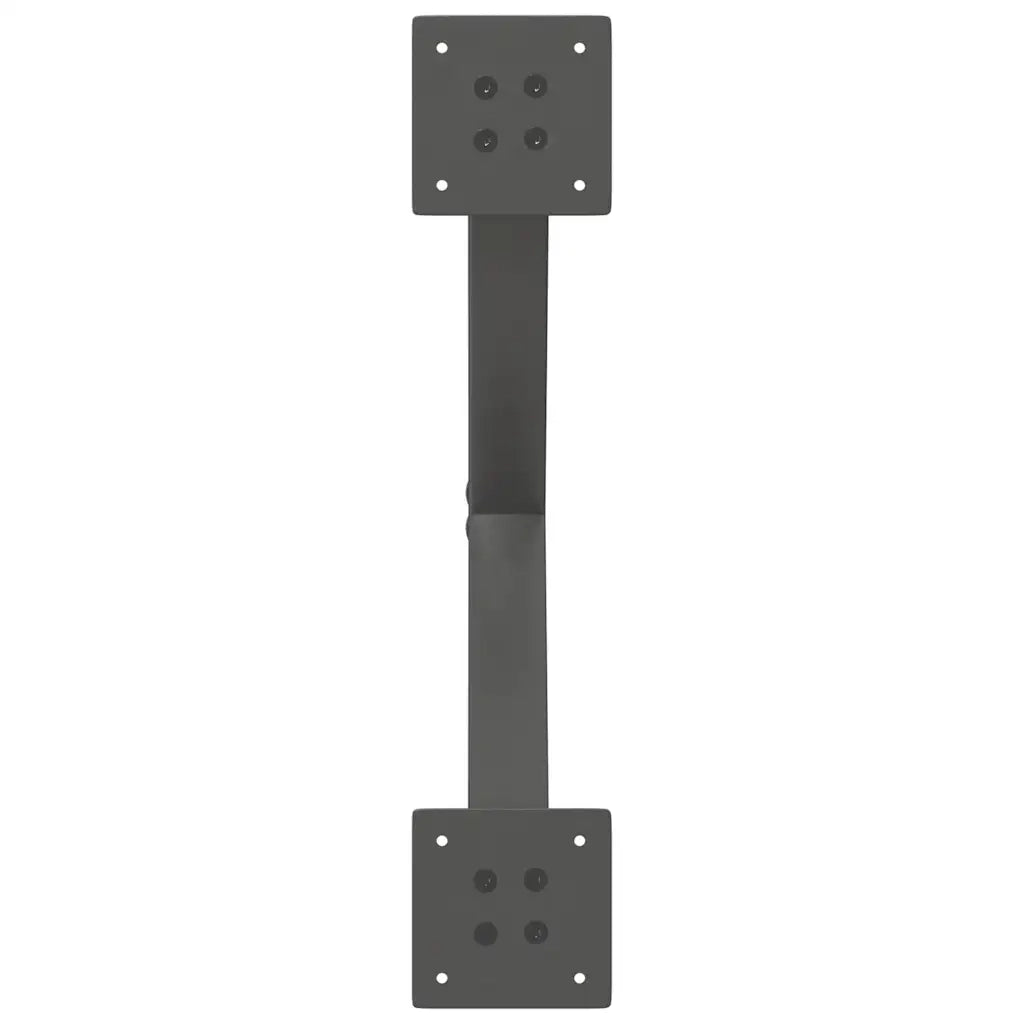 Gambe per Tavolino da Caff¨¨ a Forma di X 2 pz | Piede del tavolo Antracite 60x(30-31) cm Acciaio
