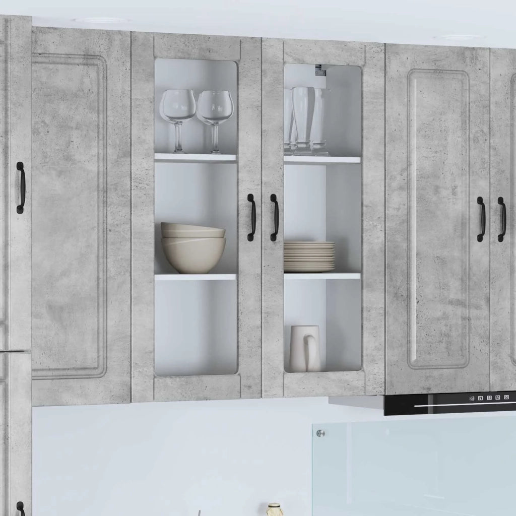 Mobile da cucina-Armadio da cucina Grigio cemento 80 x 31 x 100 cm 565585
