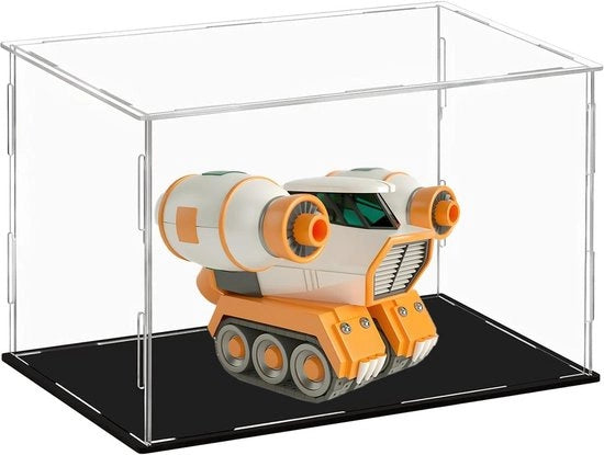 Vetrina trasparente in acrilico 14 x 22 x 14 cm - display impermeabile per oggetti da collezione in scala ridotta
