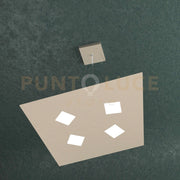 NOTE SOSPENSIONE 4 LUCI ATTACCO GX53 SABBIA
