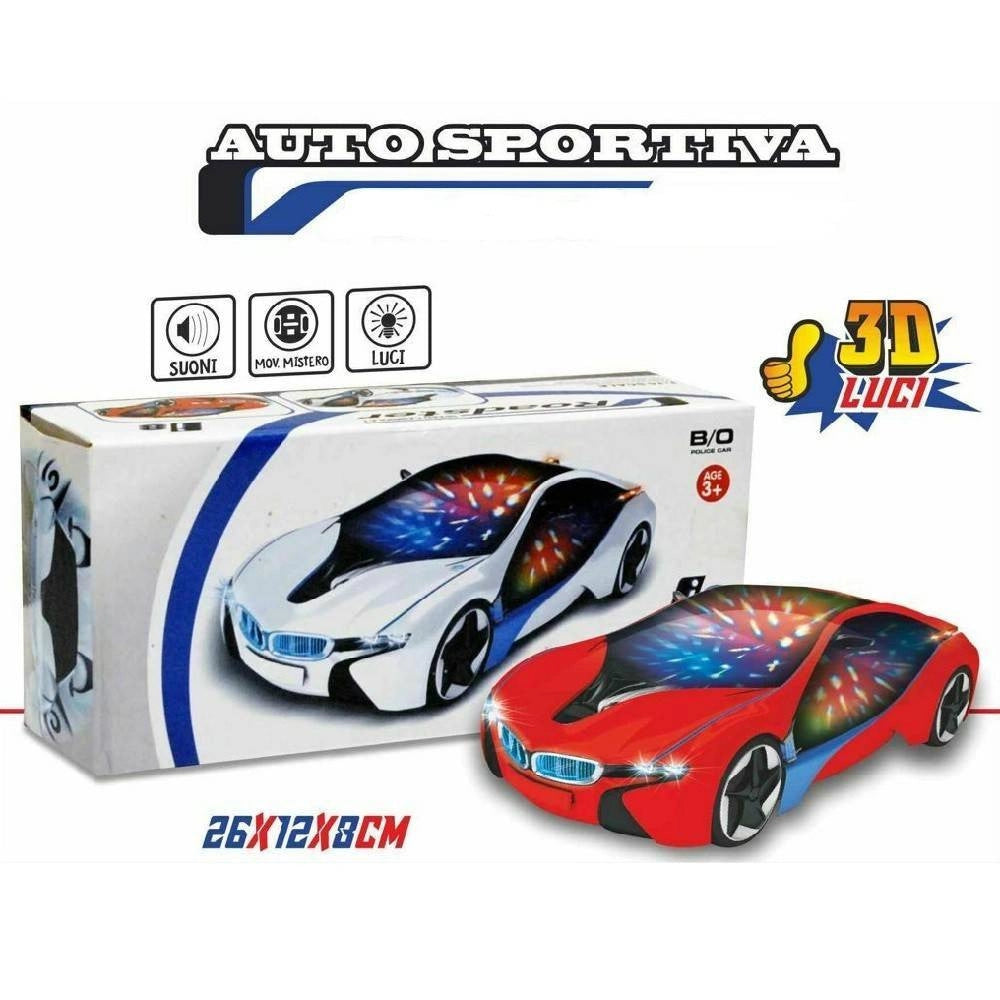 Trade Shop - Auto Sportiva Roadster Macchina Con Luci E Suoni Gioco Giocattolo Per Bambini -
