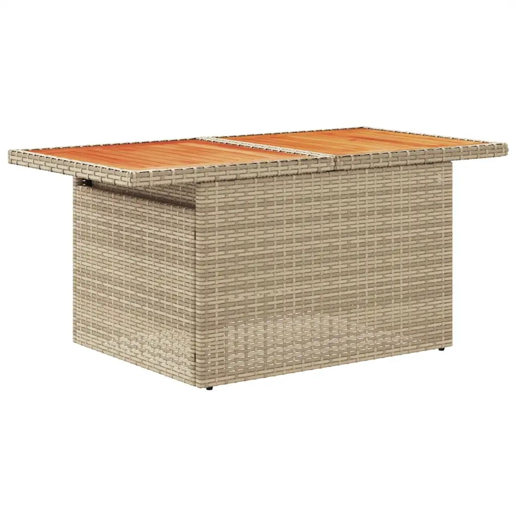 Set Divano da Giardino 5 pz con Cuscini Beige in Polyrattan 3327033