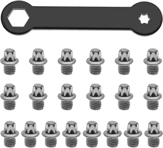 Accessori per bicicletta - Viti per pedali - Spilli antiscivolo - Acciaio - Pedali per bicicletta - Punti di contatto per bicicletta - Adatto per M4x4.4mm - 50 pezzi - Chiave Torx - Accessori per bicicletta - Viti per pedali.