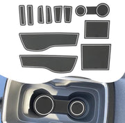Matta in gomma antislip compatibile con Opel Mokka B Mokka E 2021-2023 2024, middenconsole opbergdoos interiore (bianco)