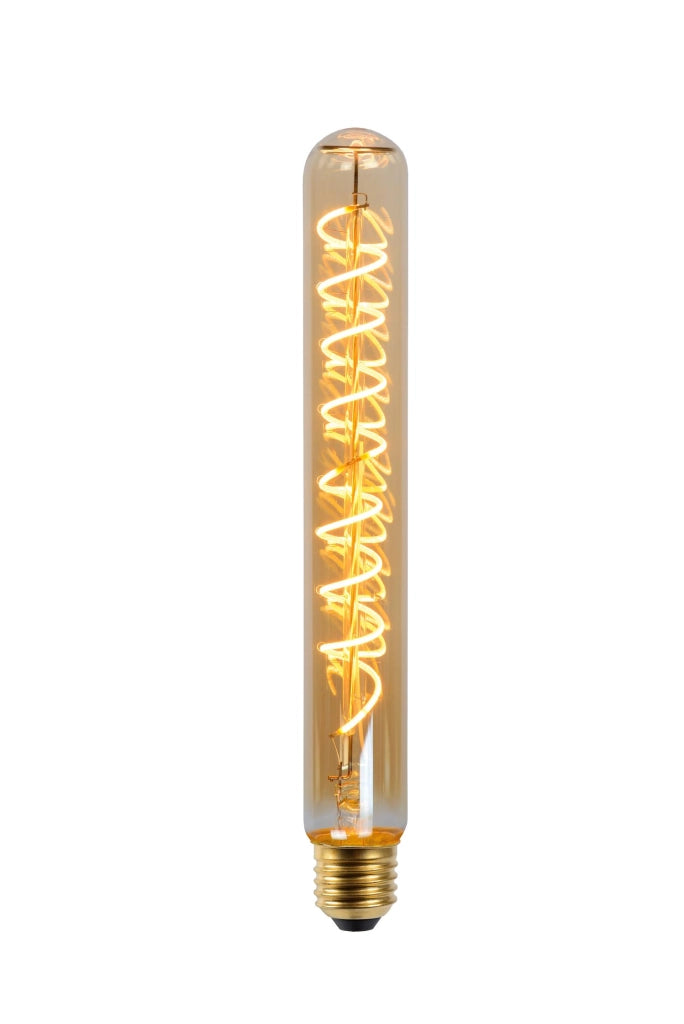 Lampadina LED Filament E27 T25 Ambra 5W 2200K Lucide