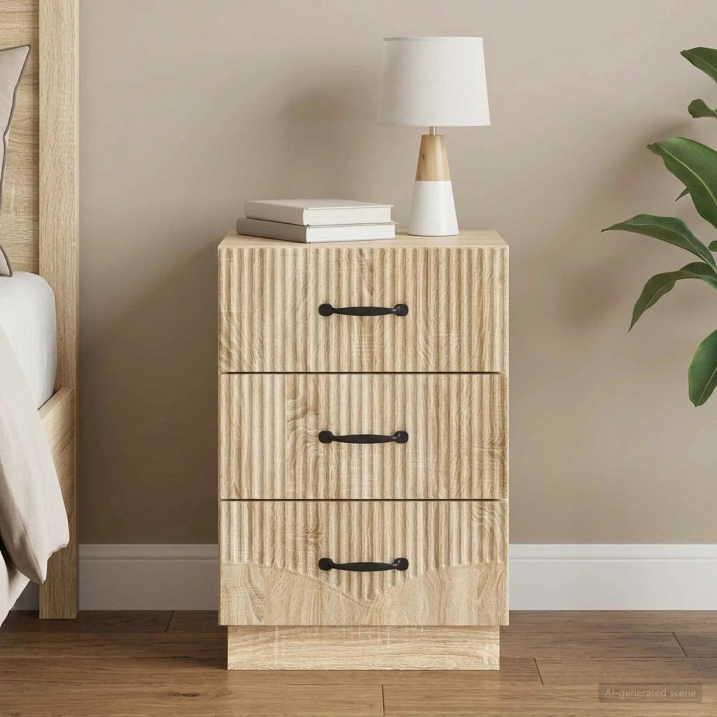 Armadio da Notte con cassetto Rovere Sonoma 43 x 41 x 63,5 cm 895247