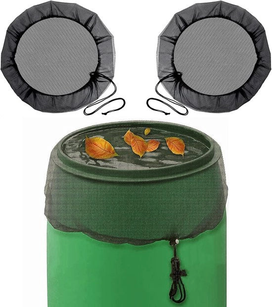 Regenton net 2 stuks - Weerbestendige muggenbescherming en afdekking voor regenton - 95 cm