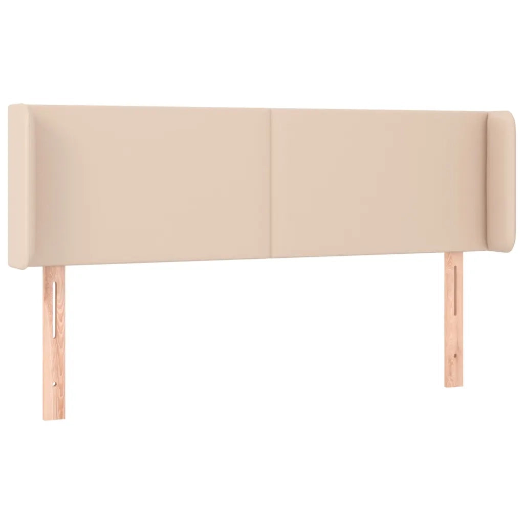 Testiera | Testata Cappuccino a LED 147x16x78/88 cm in Similpelle