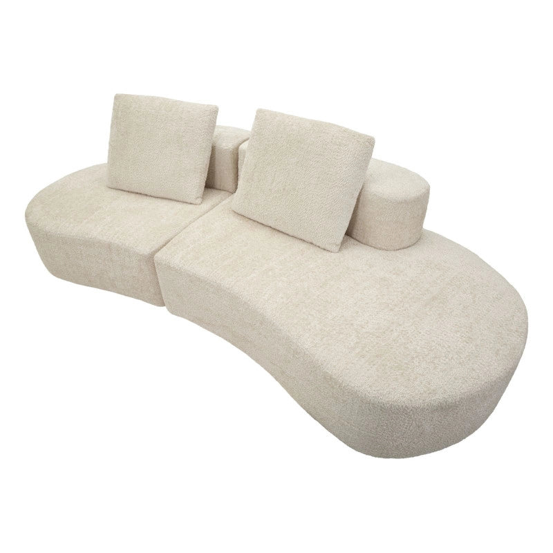 Divano Island Bianco cm 238x92x78 (compresso)