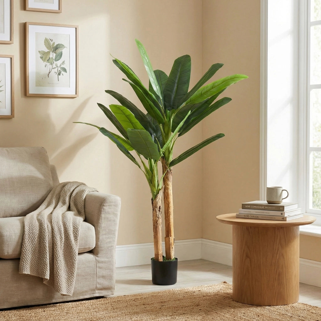 Albero di Banano Artificiale con Vaso ¨C Minimal ¨C Verde 150 cm